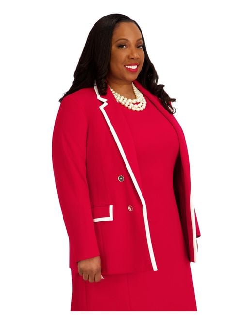 Kasper Double-breasted Collared Jacket