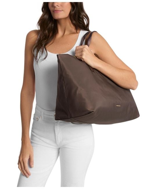 Michael Kors Brown Michael Tanner Extra Large Reversible Packable Tote