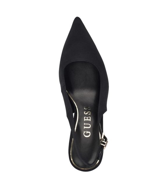 Guess Blue Princelsa Pointed Toe Slingback Pumps