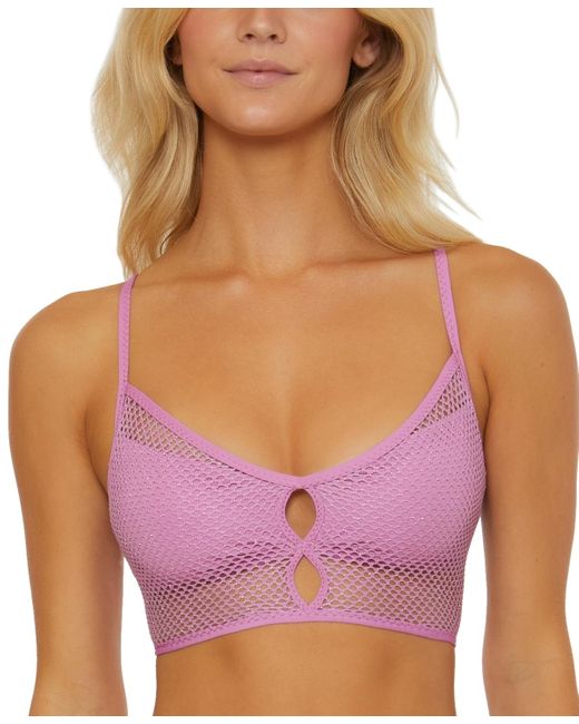 Becca Purple Network Cami Bikini Top
