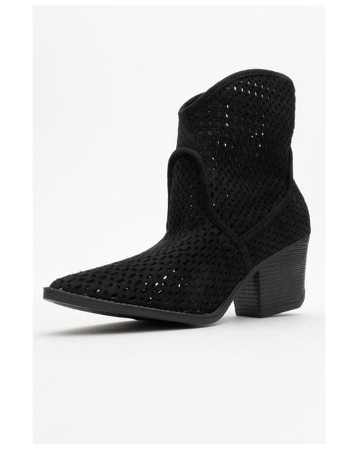 Prologue Shoes Black Pera Block Heel Boot ()