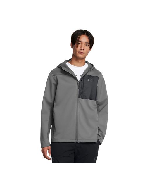 Under Armour Gray Shield Hooded Jacket for men