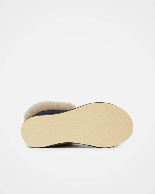 Celtic & Co. Blue Ladies' Shearling Bootee Slippers