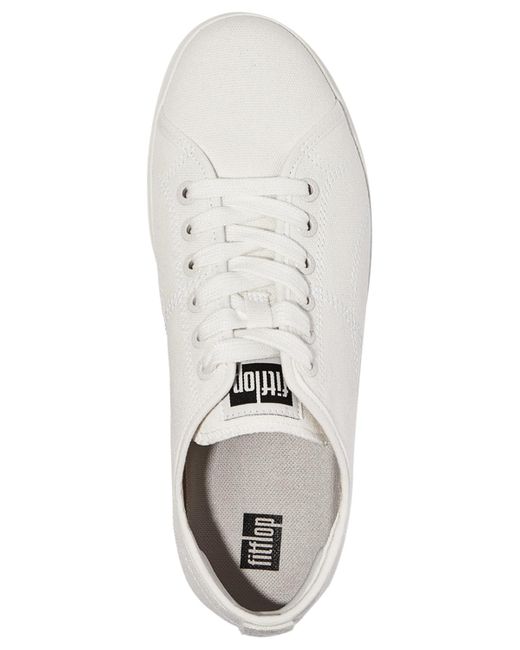 Fitflop White Rally Canvas Sneakers