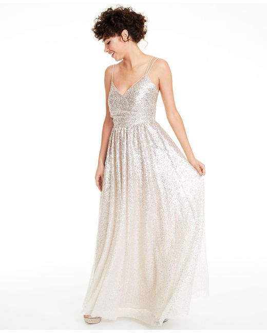 eliza j ombre sequin gown