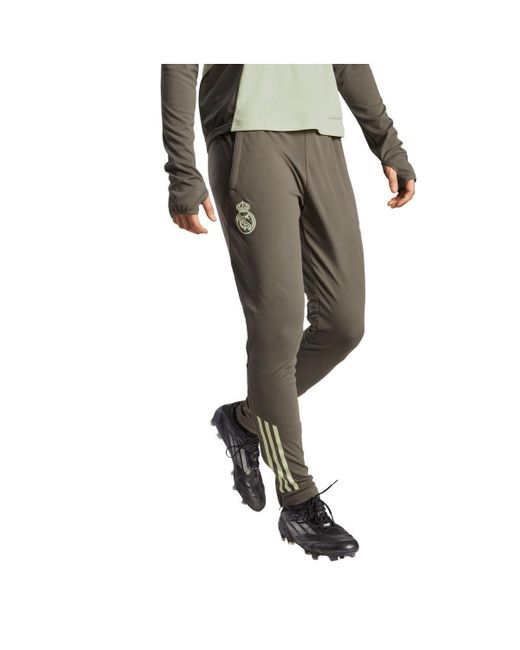 Adidas Black Real Madrid 2025/26 Aeroready Training Pants for men