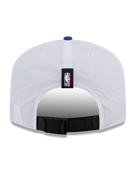 KTZ Blue White/royal Golden State Warriors 2025 Nba Draft On-stage Nylon 19twenty Adjustable Hat for men