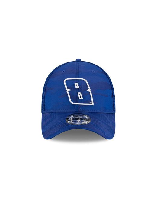 KTZ Blue Kyle Busch Camo 39thirty Flex Hat for men