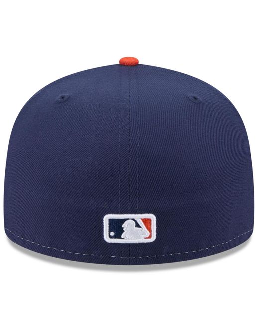 KTZ Blue White/navy Houston Astros 2025 City Connect 59fifty Fitted Hat for men