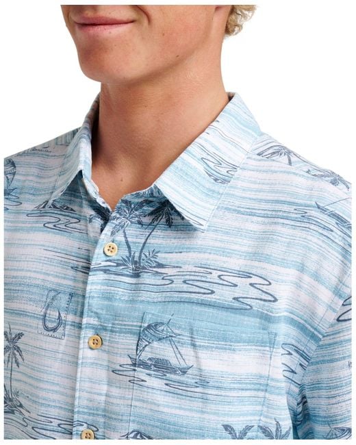 Quiksilver Blue Comfort Fit Shirt for men
