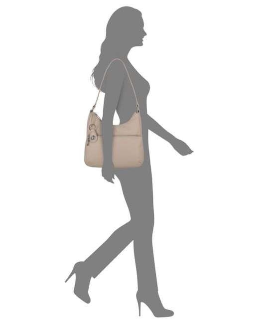 Giani Bernini Gray Nappa Leather Hobo Bag