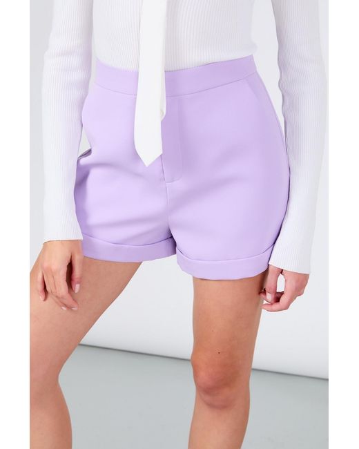 Endless Rose White Tailored Basic Shorts