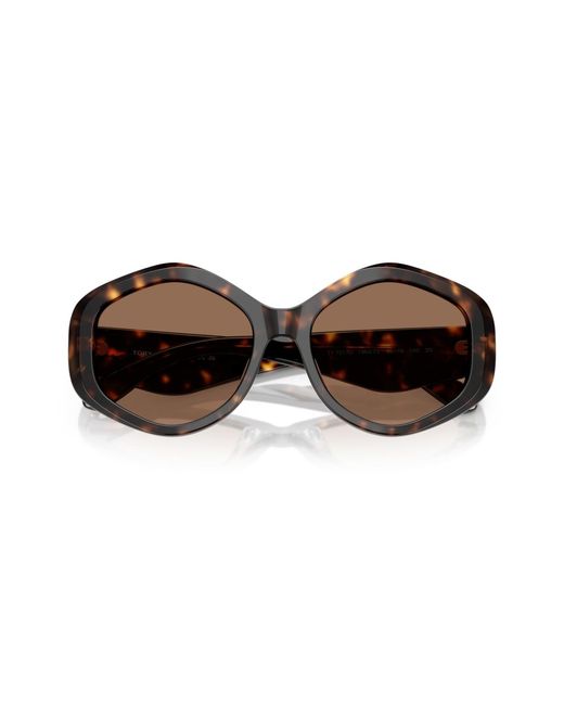 Tory Burch Brown Large Sunglasses