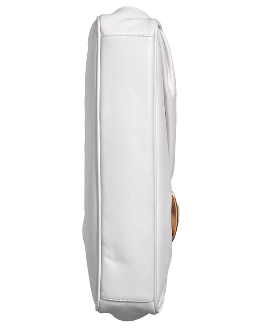 Donna Karan Metallic Bella Medium Leather Clutch