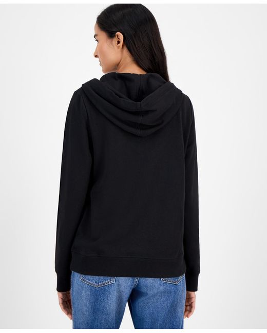 Nautica Blue Jeans Solid Zip-front Hoodie