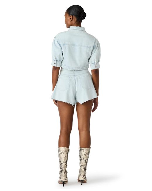 Steve Madden Blue Serafina Collared Jacket