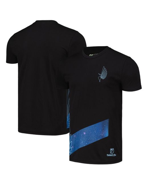 Mitchell & Ness Black Minnesota United Fc Jersey Hook Collection Starry Night T-shirt for men
