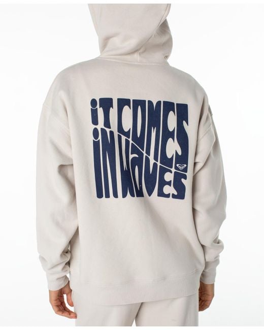 Roxy White Raya Long-sleeve Hoodie