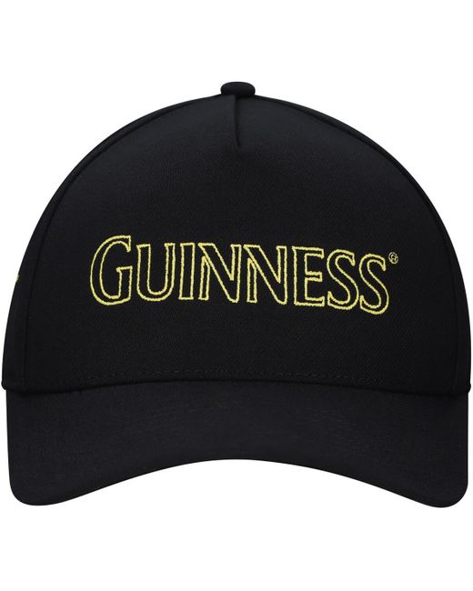Lids Black Guinness A-frame Snapback Hat for men