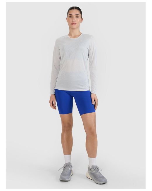 4F White Quick-drying Running Longsleeve