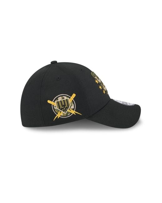 KTZ Black San Diego Padres 2024 Armed Forces Day 39thirty Flex Hat for men