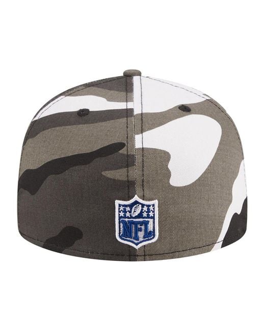 KTZ Seattle Seahawks Urban Camo 59fifty Fitted Hat in Metallic for