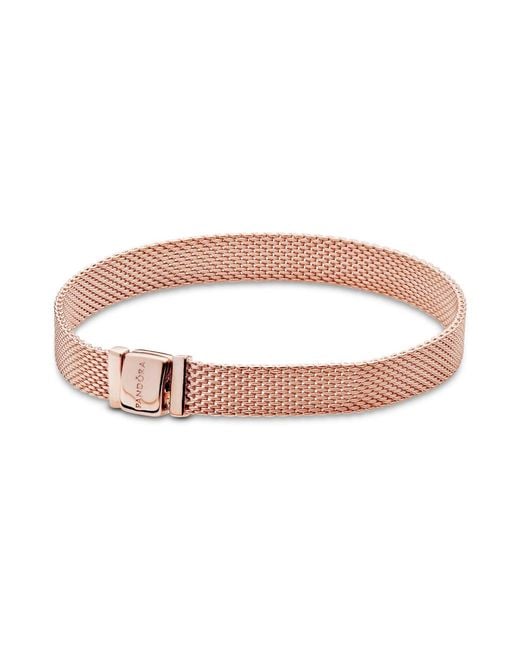 Pandora White Reflexions Mesh Bracelet