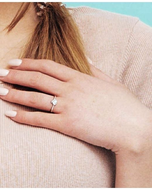 Macy's Blue Gemstone Heart Ring