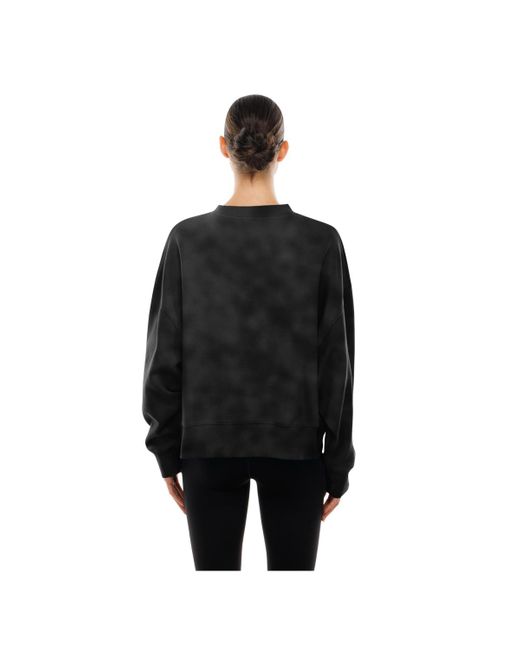 KTZ Black Vegas Golden Knights Oversized Throwback Mineral Wash Sweatshirt