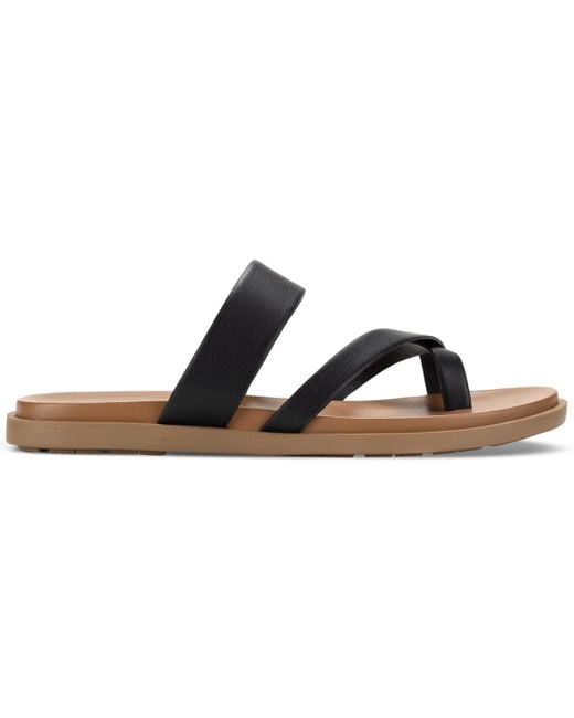 Style & Co. Brown Cordeliaa Slip-on Strappy Flat Sandals
