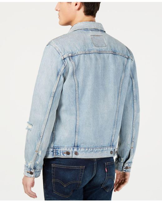 levi's ripped jean jacket