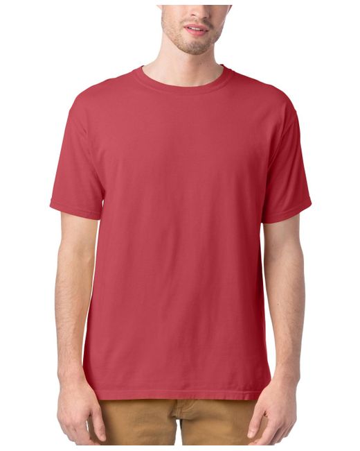 Hanes Red Garment Dyed Cotton T-shirt