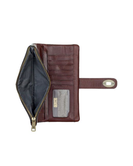 Patricia Nash Green Annesley Leather Wristlet