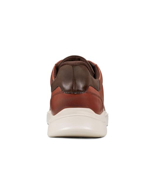 Rockport Brown Tristen Step Activated Lace Up Sneakers for men