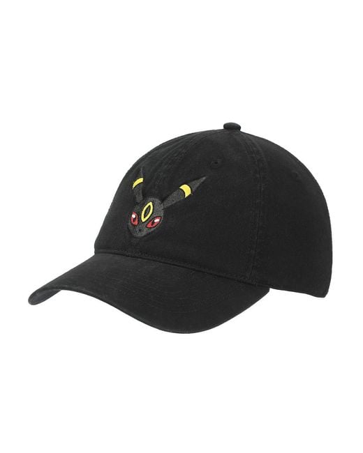 Pokemon Black Unstructured Baseball Cap for men