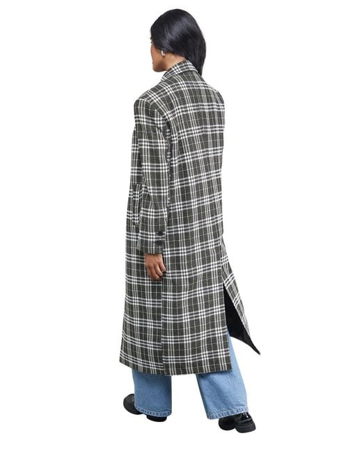 Warehouse Blue Oversized Maxi Coat