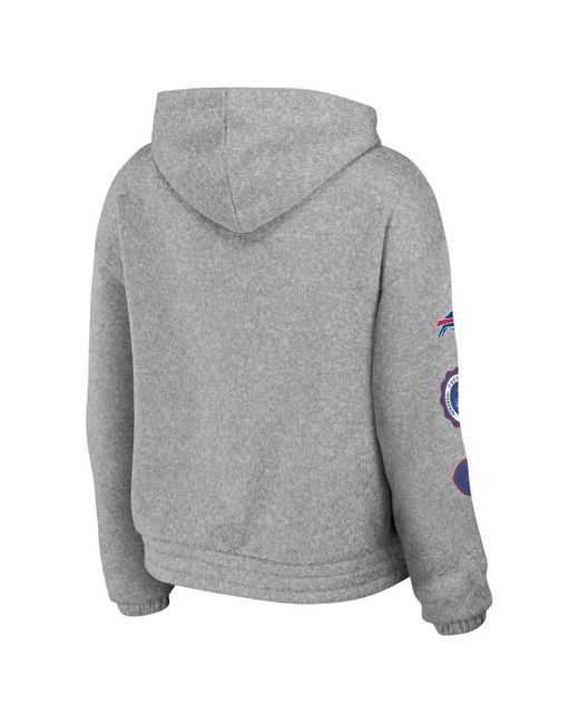 WEAR by Erin Andrews Gray Buffalo Bills Full-zip Hoodie
