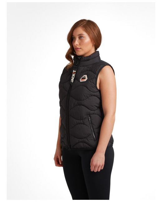 Jacket Black High Neck Gilet Jacket