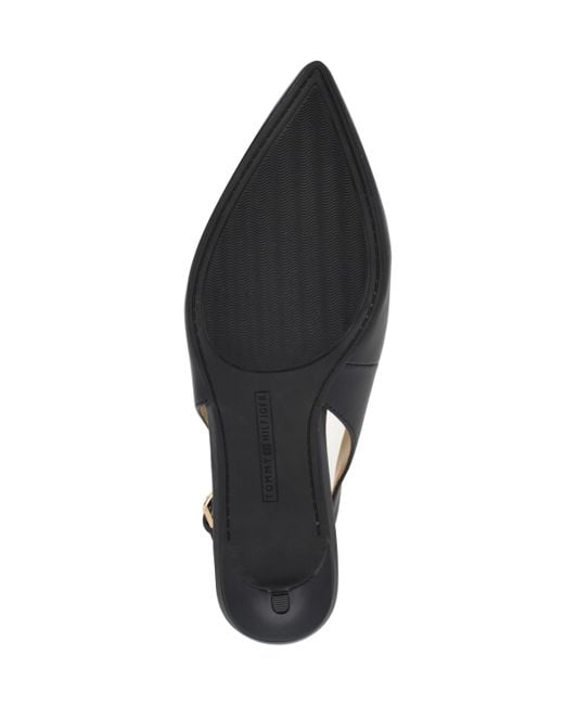 Tommy Hilfiger Blue Tienna Slingback Pointed Toe Pumps