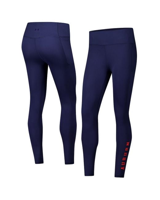 Under Armour Blue Auburn Tigers Meridian Luxe Performance leggings