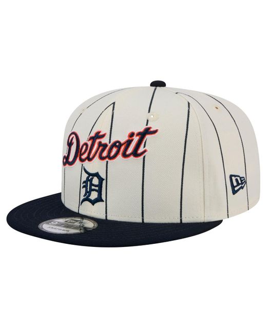 KTZ Metallic Detroit Tigers Jersey Pinstripe 9fifty Snapback Hat for men