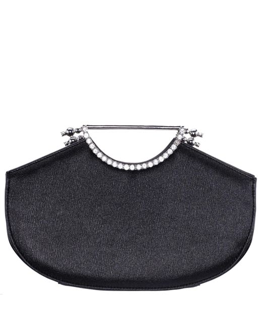 Nina Blue Crystal Encrusted Small Handle Bag