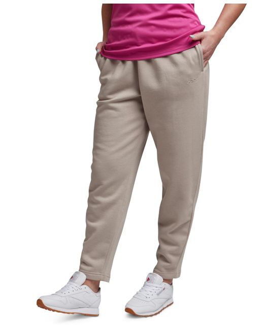 Reebok Red Lux Fleece Mid-rise Pull-on jogger Sweatpants