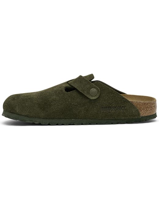 Birkenstock Green Boston Suede Leather Casual Clogs From Finish Line