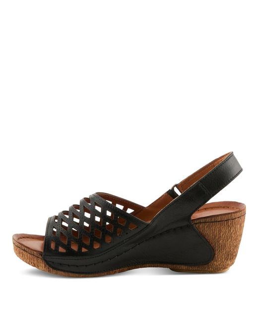 Spring Step Brown Denair Wedge Slingback