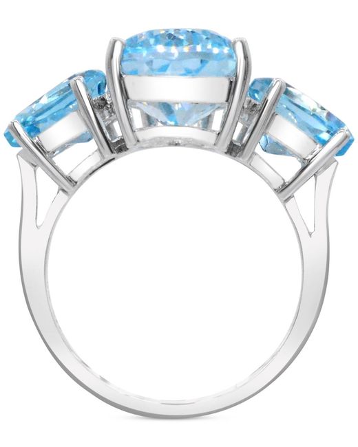 Macy's Blue Multi-pear Shape Statement Ring (9-1/2 Ct. T.w.