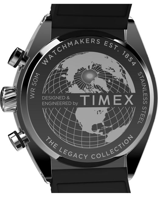 Timex Gray Analog Rubber Strap Watch for men