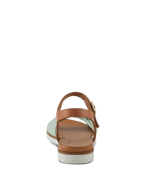 Spring Step Brown Nihira Flat Sandal