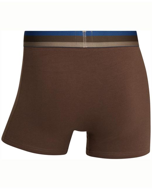 Cr7 Blue Cotton Blend Trunks for men