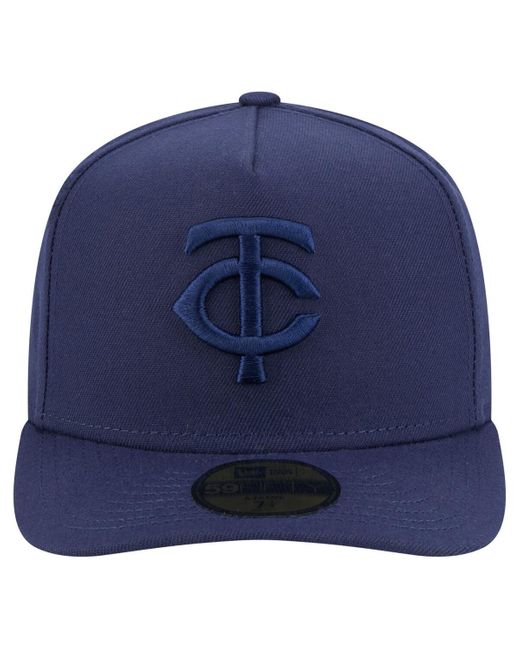 KTZ Blue Minnesota Twins Color Pack A-frame 59fifty Fitted Hat for men